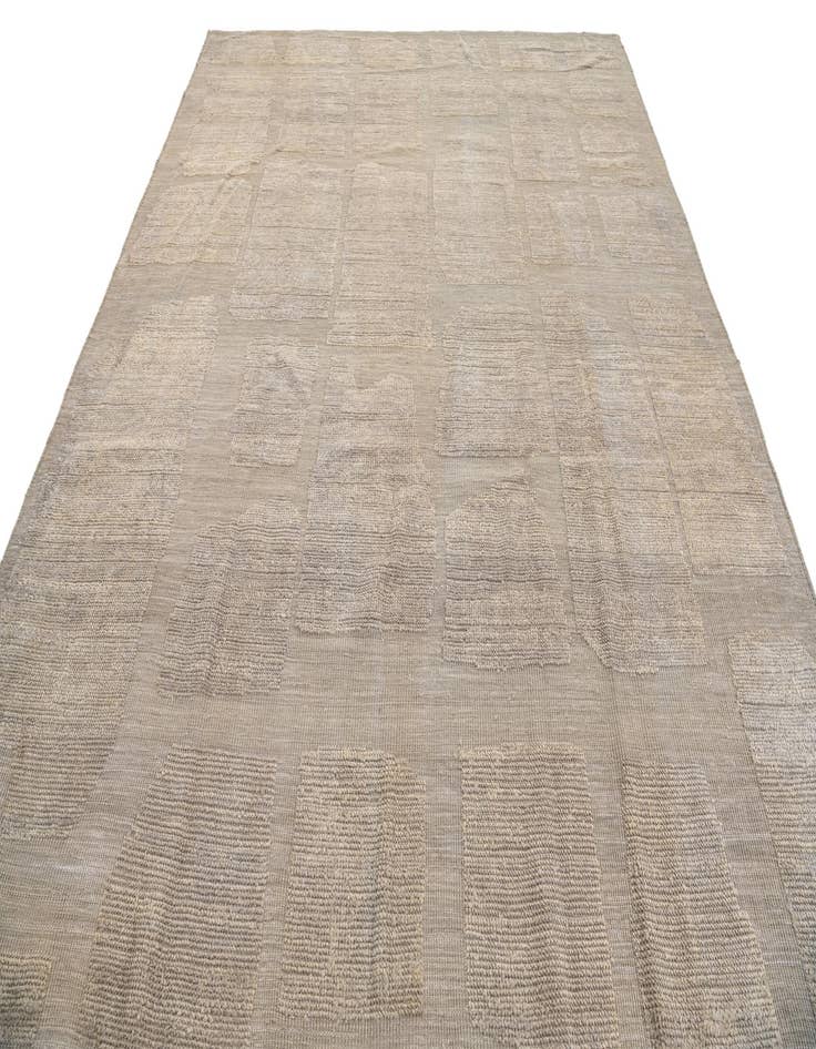 Detail image of  8' 1 x 10'  Hand Knotted Moroccan Wool Rug