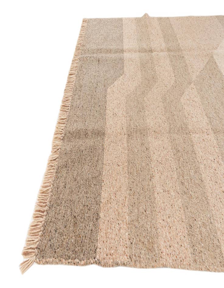 Detail image of  6' 7 x 10'  Hand Knotted Moroccan Wool Rug