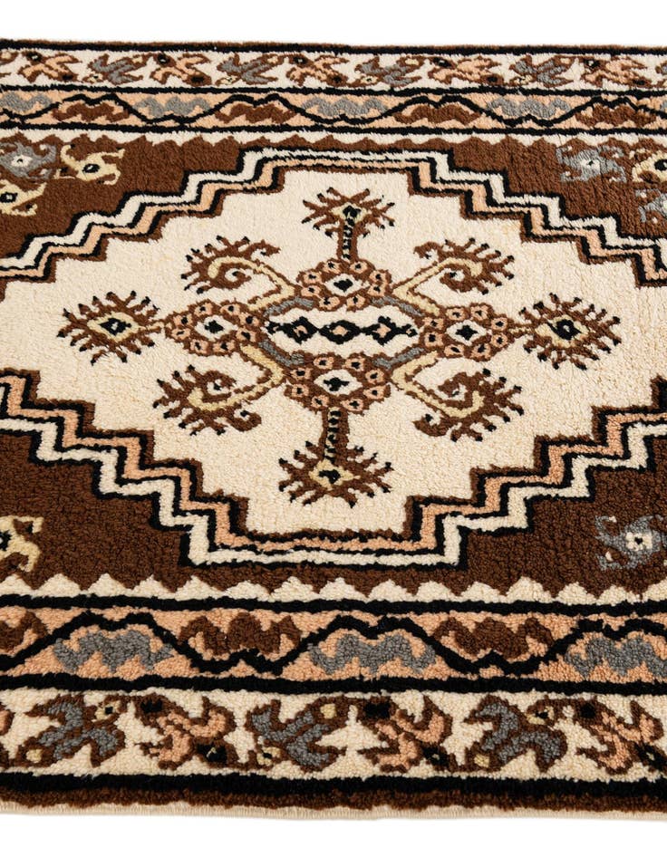 Detail image of  2' 9 x 4' 10  Hand Knotted Moroccan Wool Rug