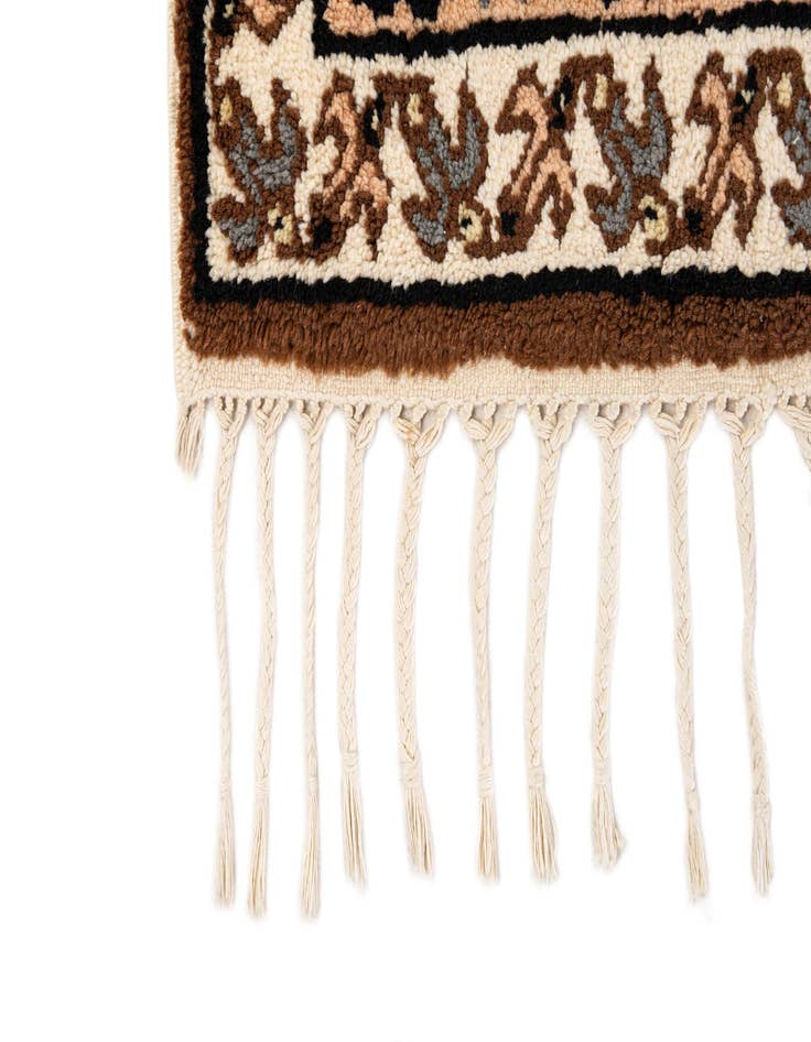 Detail image of  2' 9 x 4' 10  Hand Knotted Moroccan Wool Rug