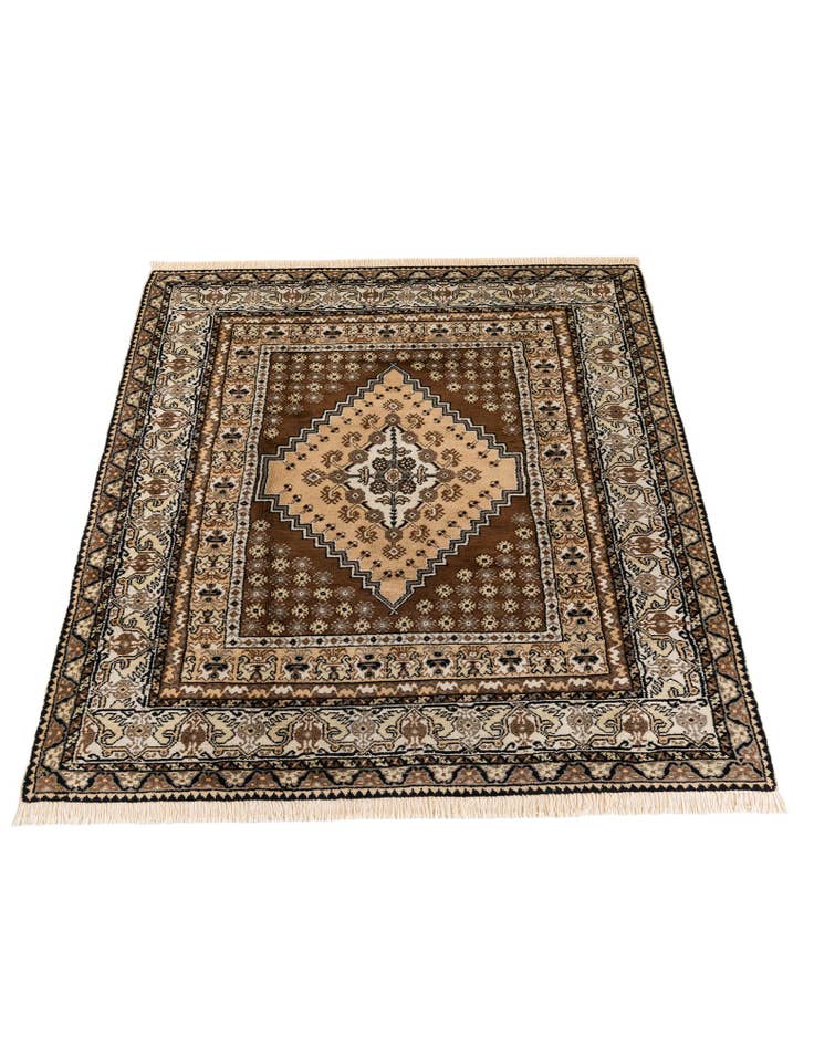 Detail image of  6' 7 x 9' 3  Hand Knotted Moroccan Wool Rug