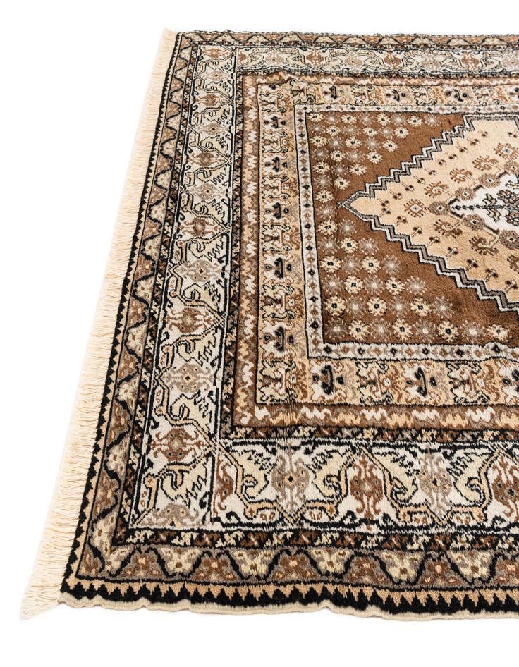 Detail image of  6' 7 x 9' 3  Hand Knotted Moroccan Wool Rug