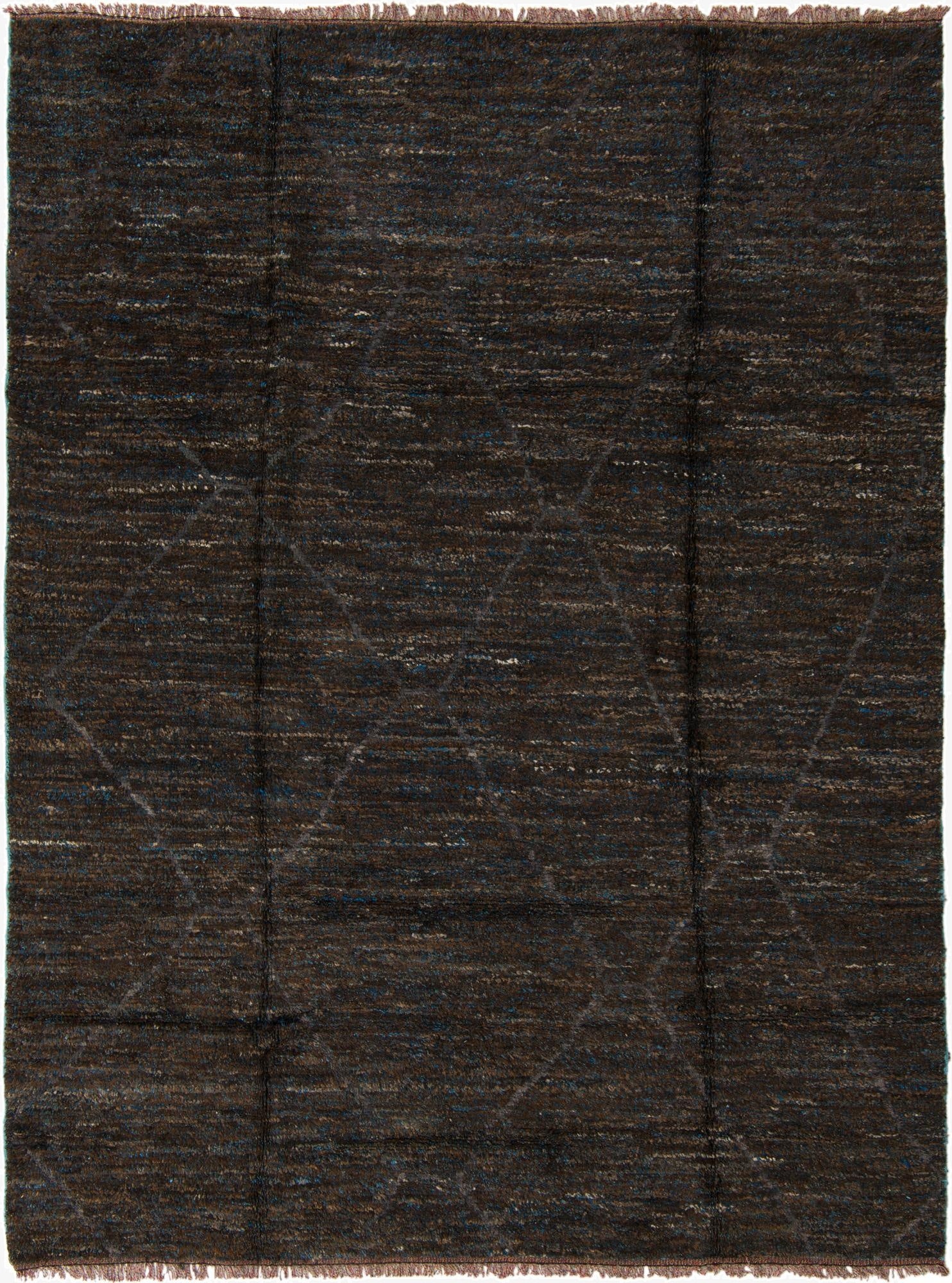  8' 2 x 10' 9  Hand Knotted Moroccan Wool Rug