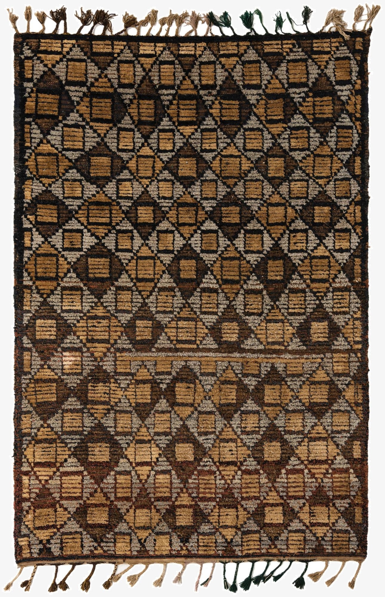  5' 6 x 7' 10  Hand Knotted Moroccan Wool Rug