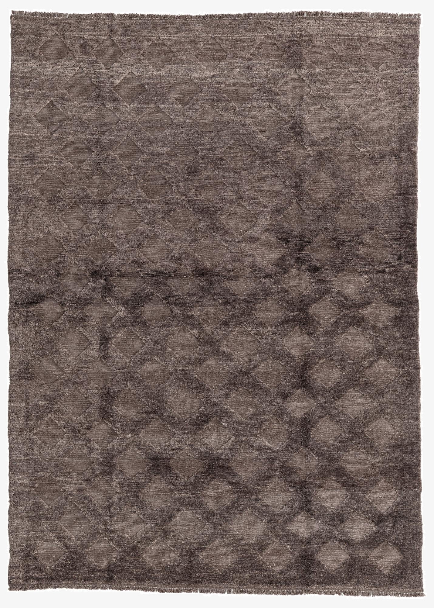  5' 9 x 8'  Hand Knotted Moroccan Wool Rug