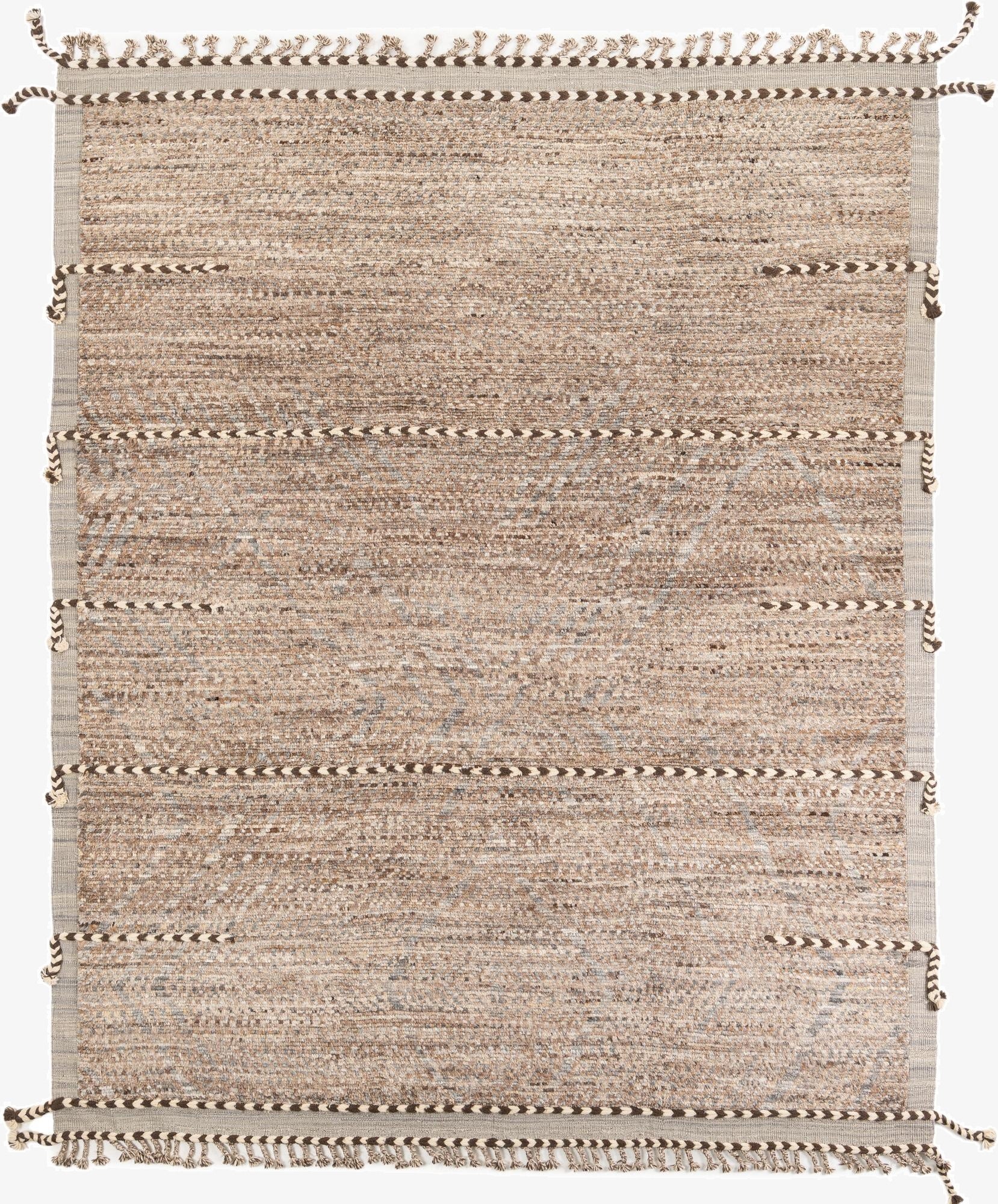  8' 7 x 10' 7  Hand Knotted Moroccan Wool Rug