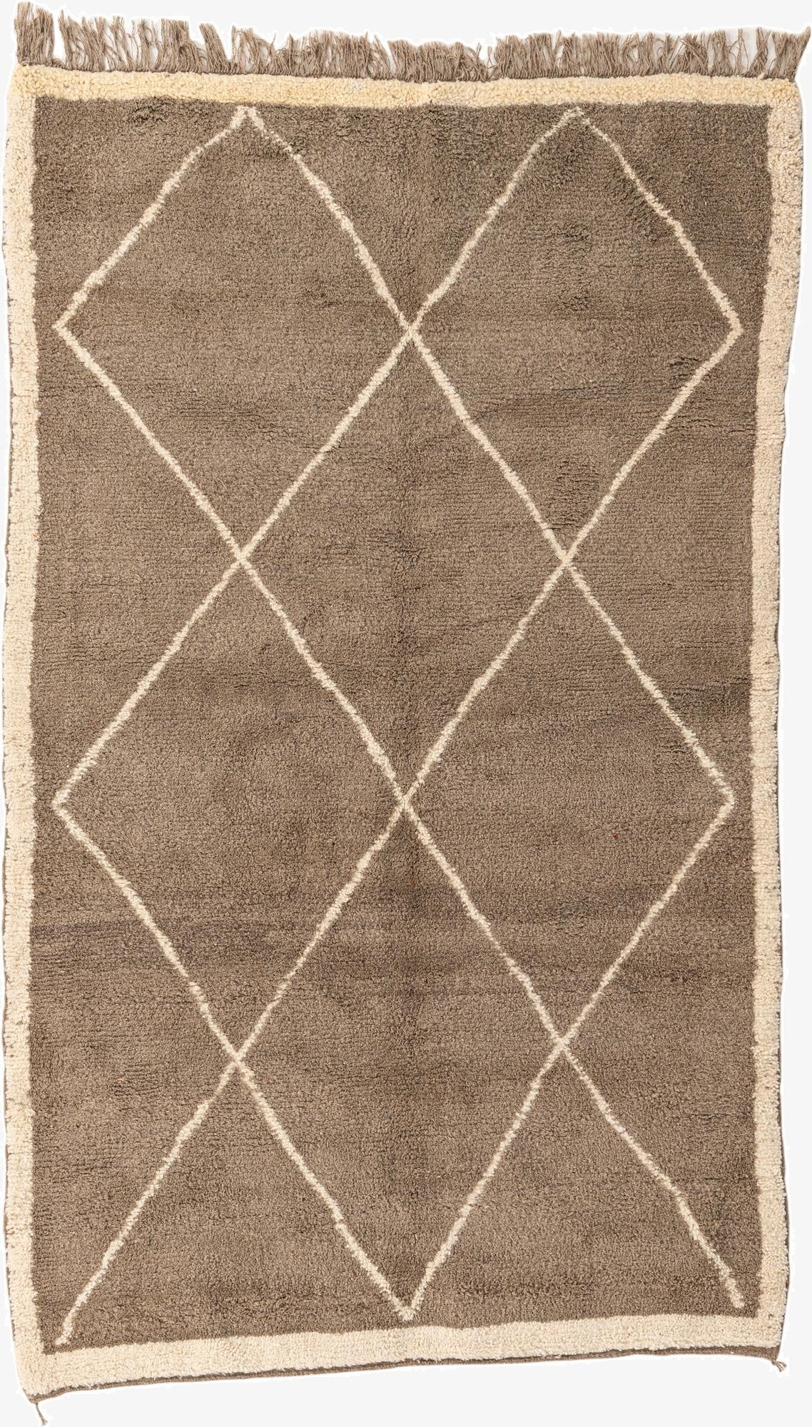  5' x 9'  Hand Knotted Moroccan Wool Rug