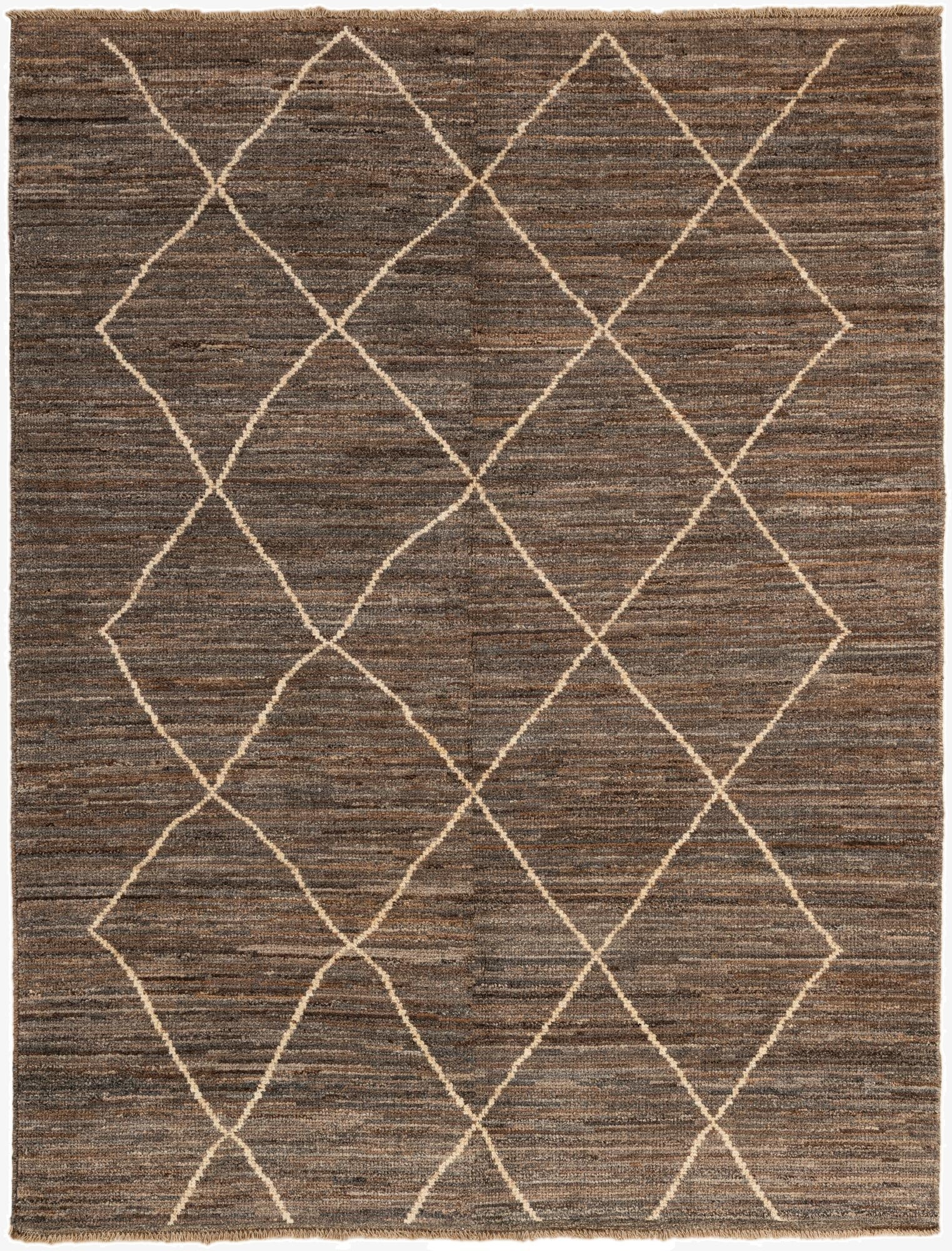  5' x 6' 7  Hand Knotted Moroccan Wool Rug