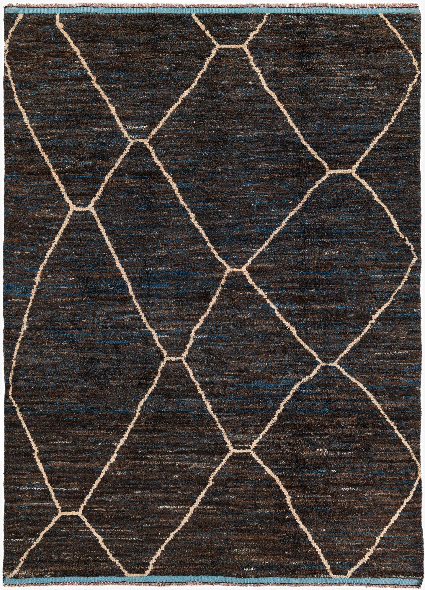  7' 7 x 10' 5  Hand Knotted Moroccan Wool Rug