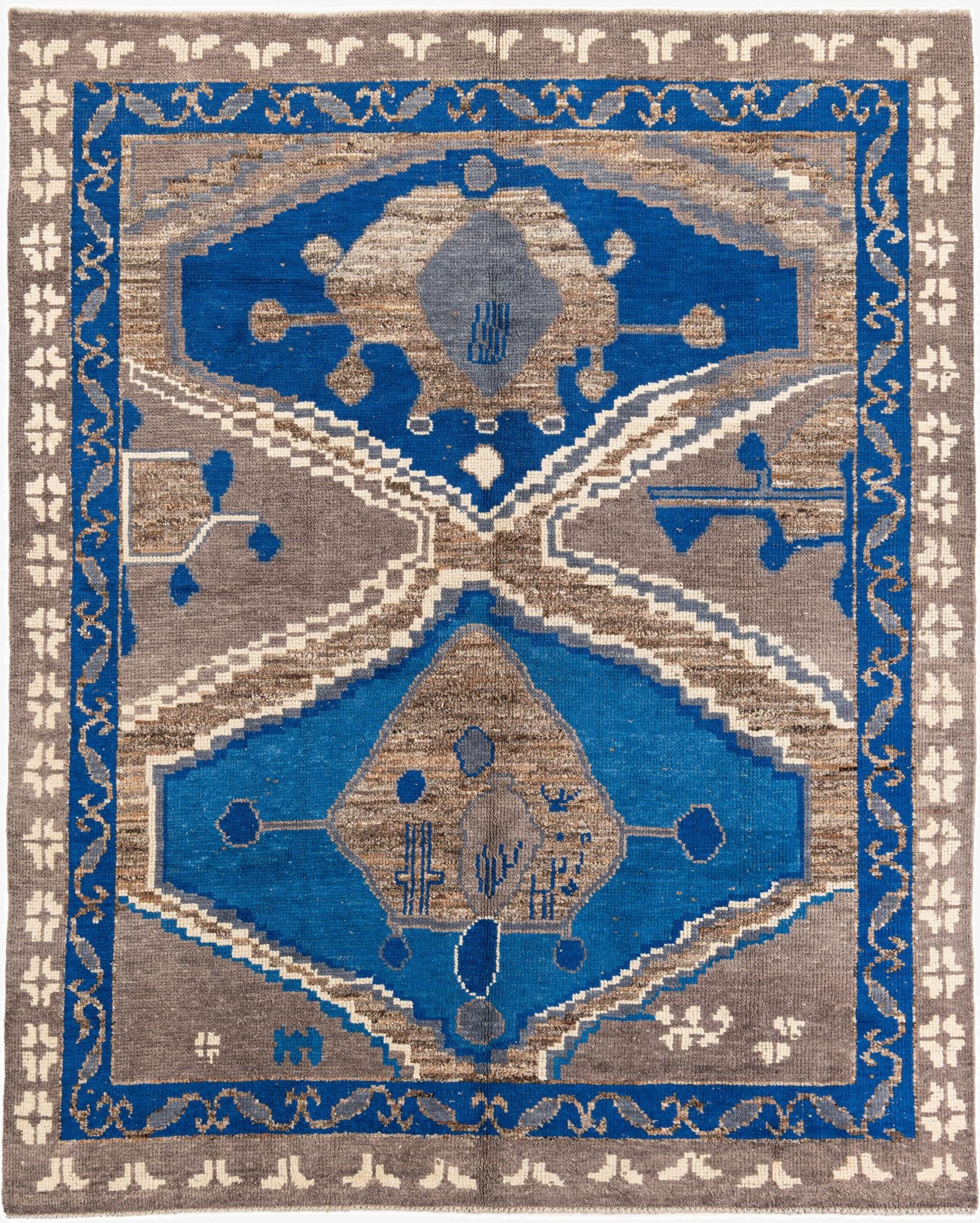  8' 3 x 10' 2  Hand Knotted Moroccan Wool Rug