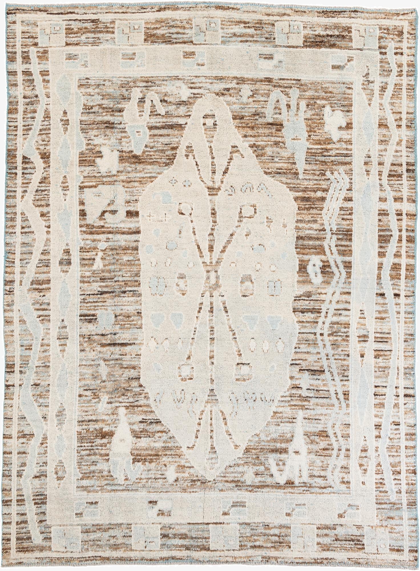  8' 7 x 11' 8  Hand Knotted Moroccan Wool Rug