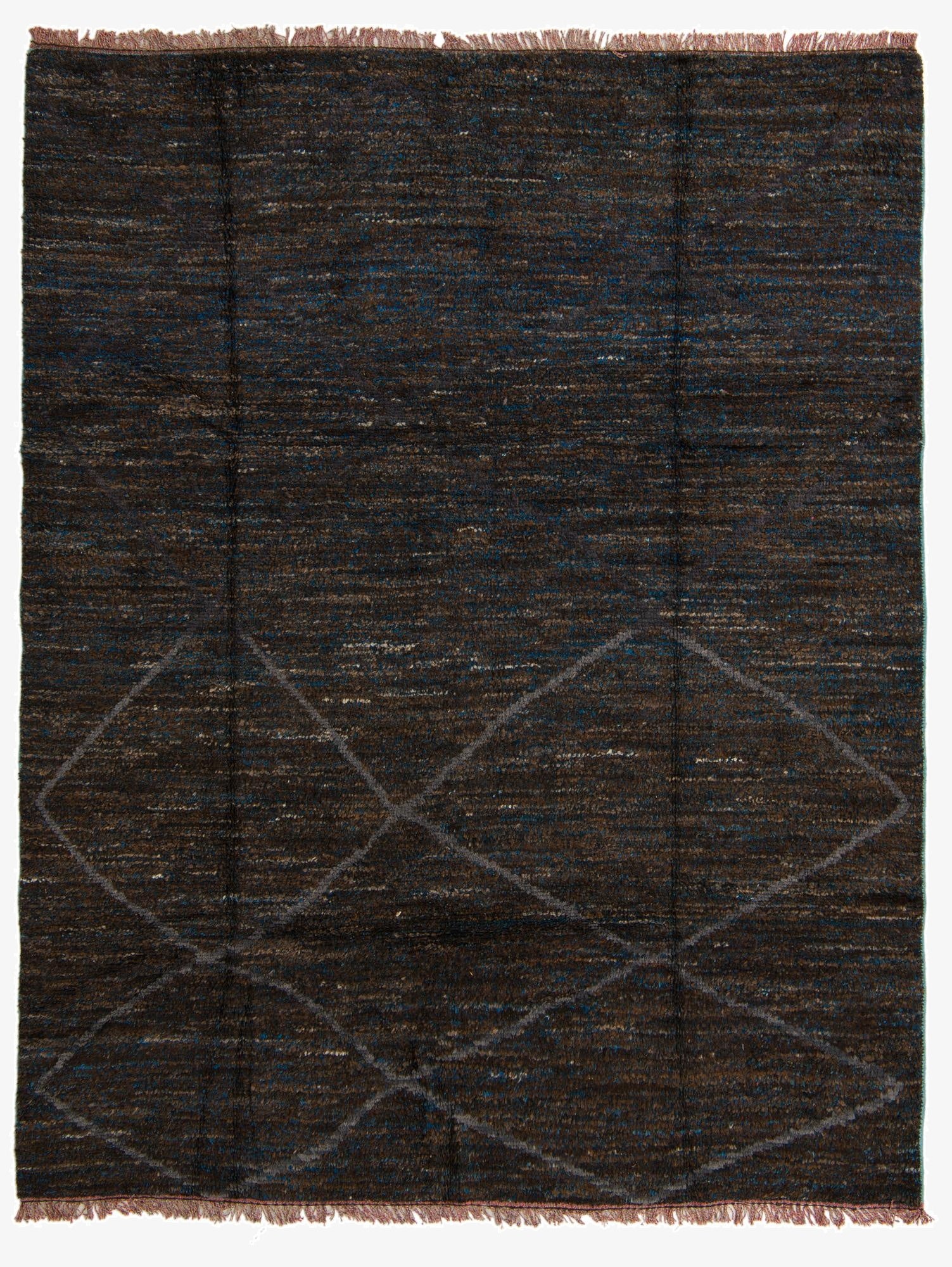  7' 9 x 9' 10  Hand Knotted Moroccan Wool Rug