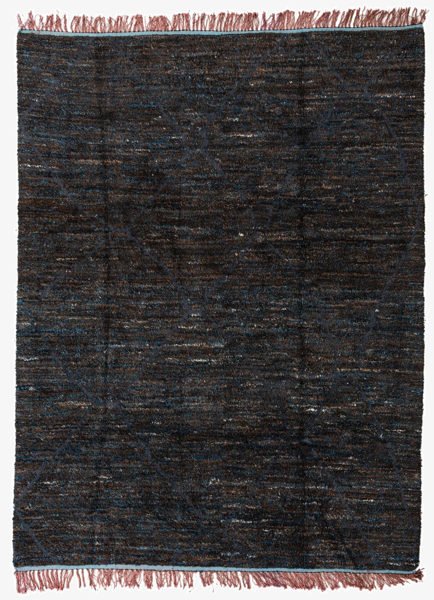  7' 8 x 10' 2  Hand Knotted Moroccan Wool Rug