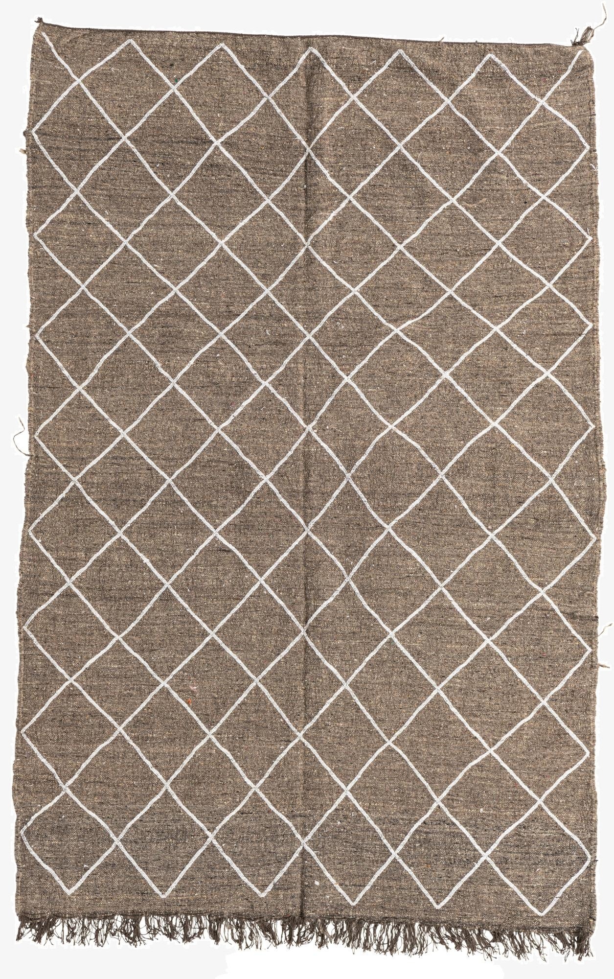  5' x 7' 8  Hand Knotted Moroccan Wool Rug