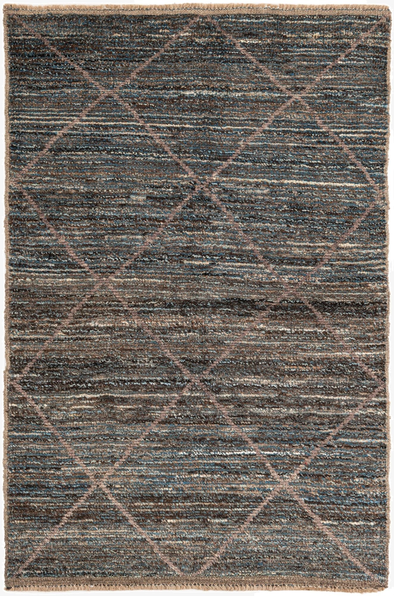  4' x 6' 3  Hand Knotted Moroccan Wool Rug
