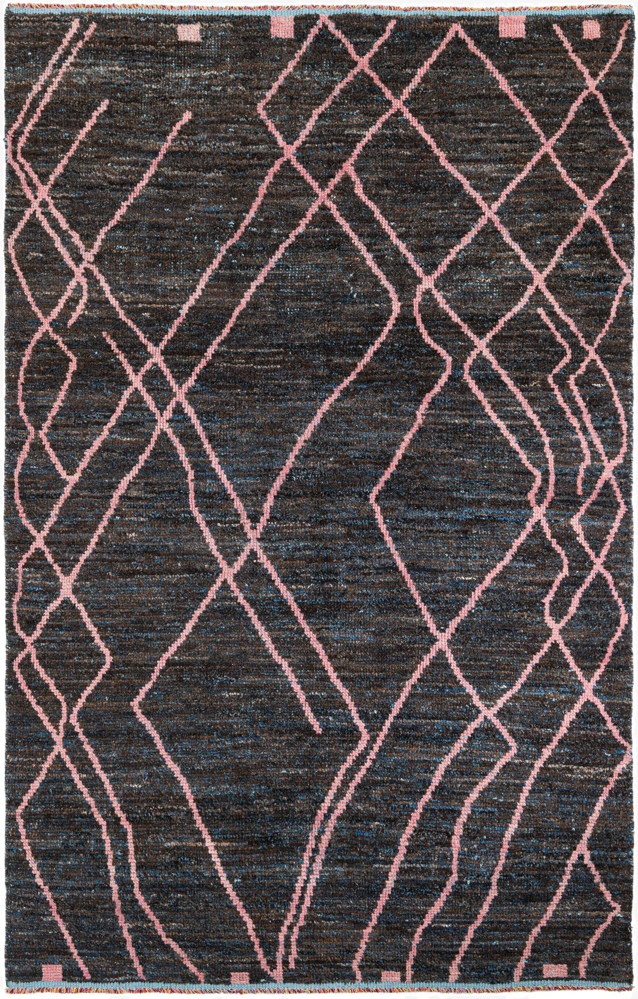  5' 8 x 9'  Hand Knotted Moroccan Wool Rug