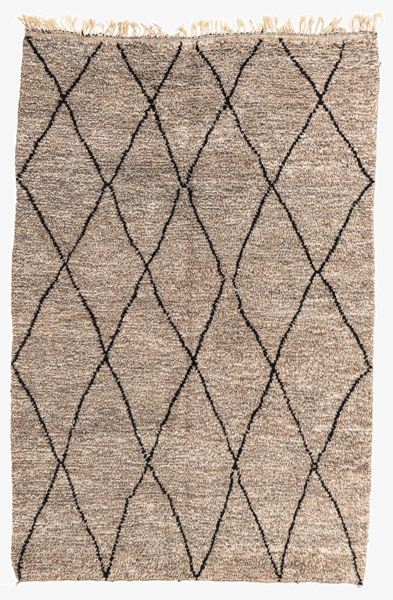  6' 10 x 10'  Hand Knotted Moroccan Wool Rug