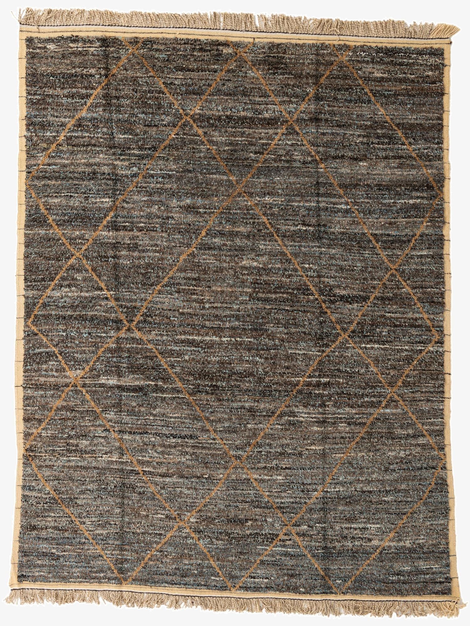  8' x 10' 4  Hand Knotted Moroccan Wool Rug