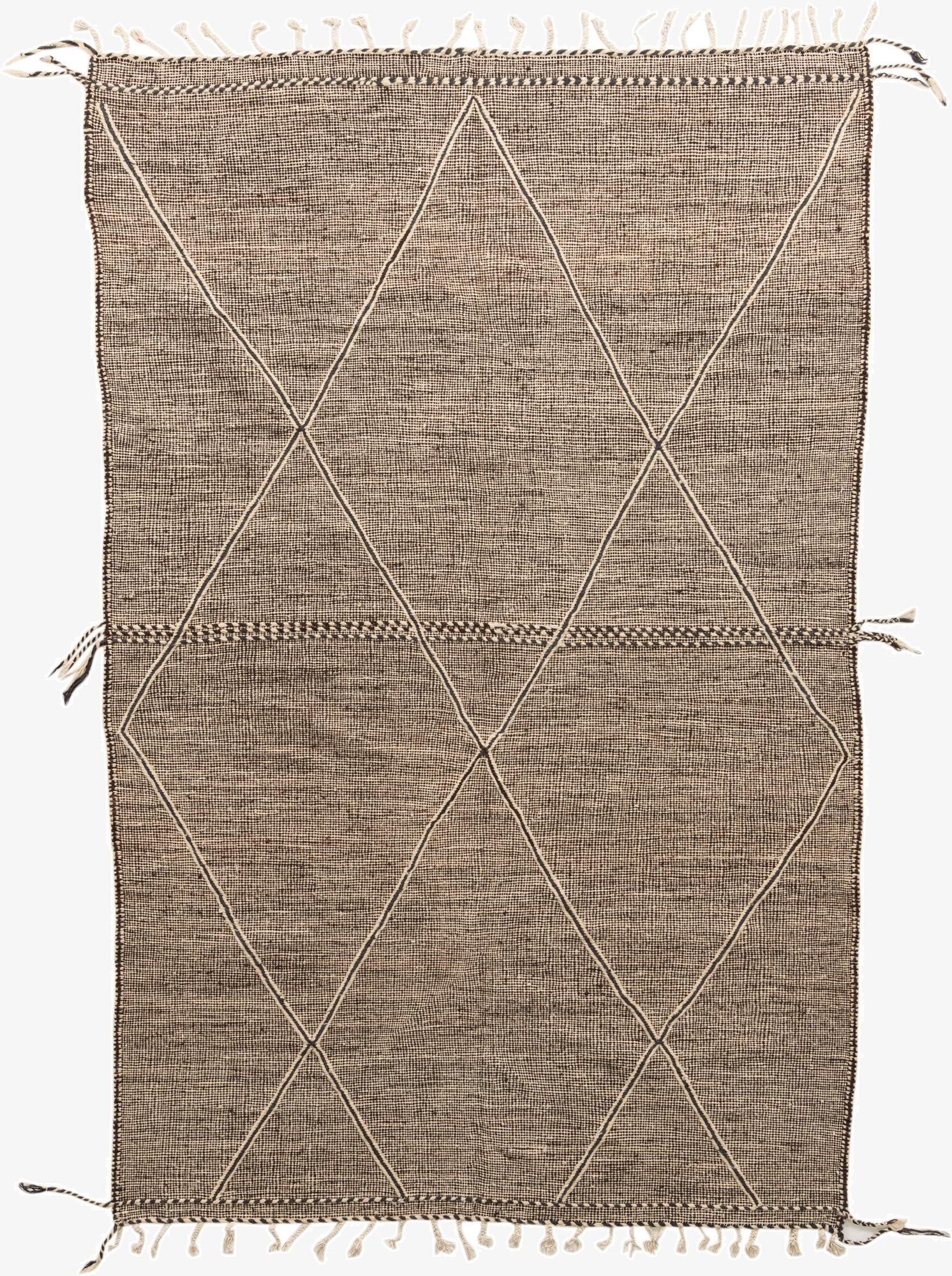  6' 6 x 10' 3  Hand Knotted Moroccan Wool Rug