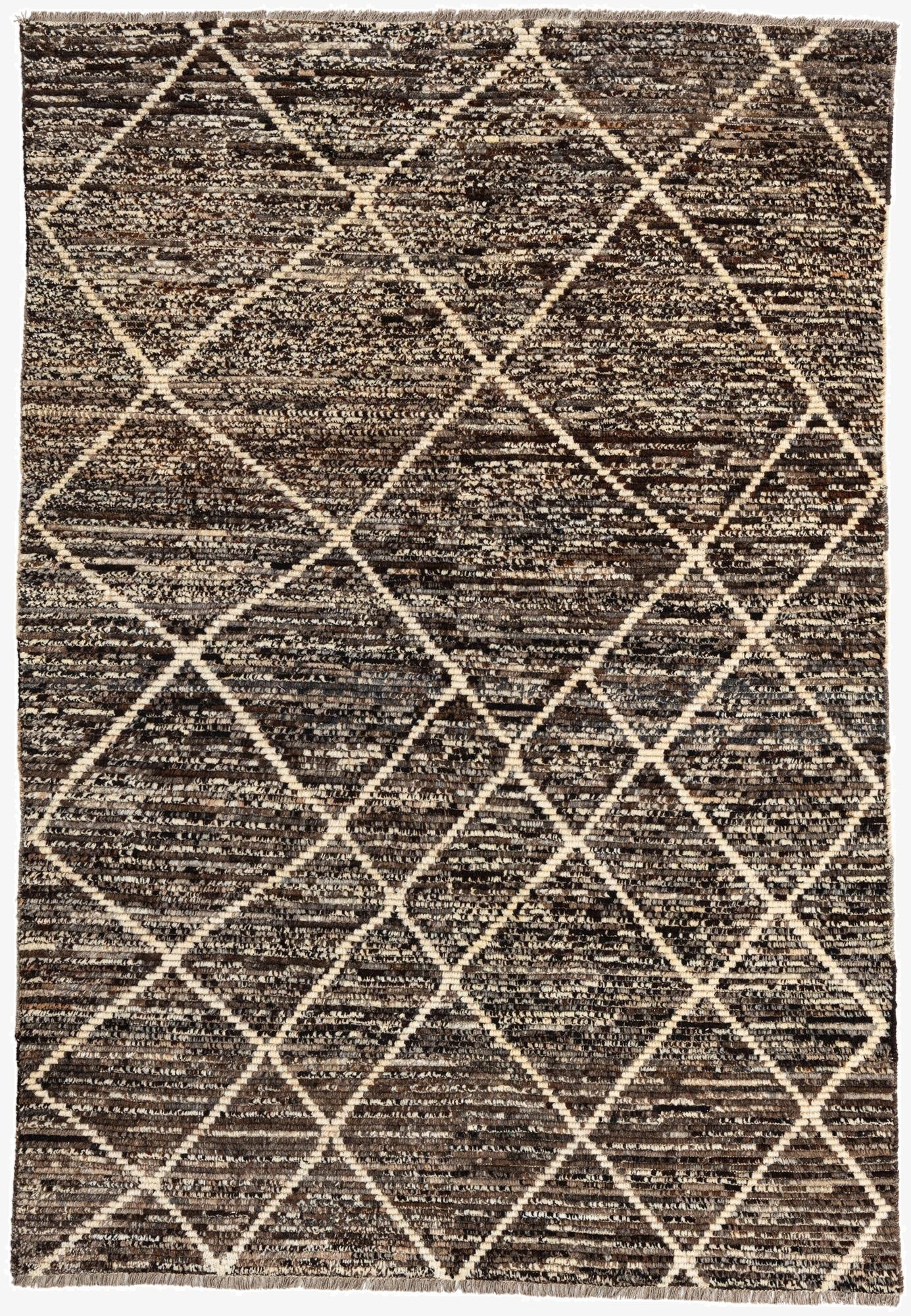  5' 6 x 8'  Hand Knotted Moroccan Wool Rug
