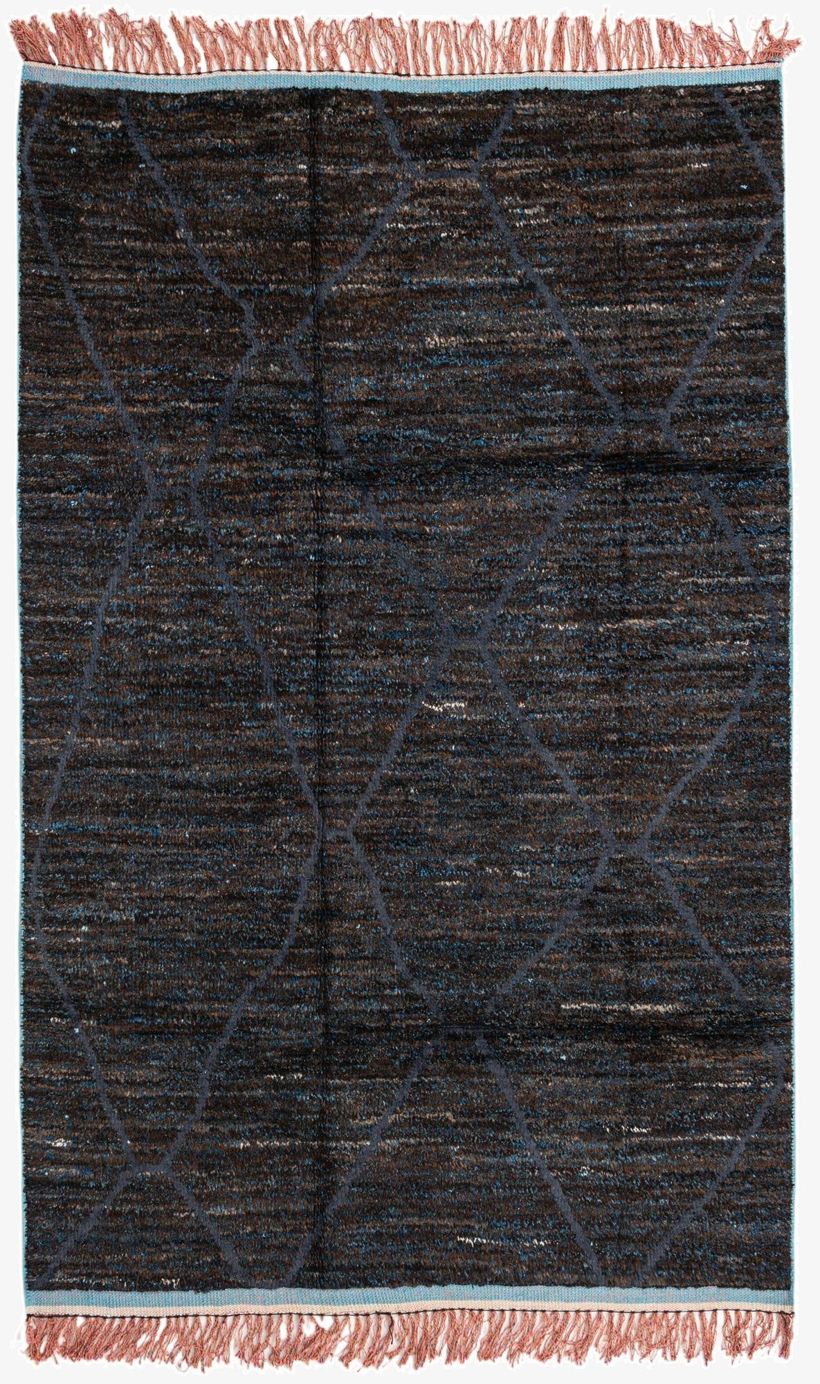  6' x 9' 5  Hand Knotted Moroccan Wool Rug