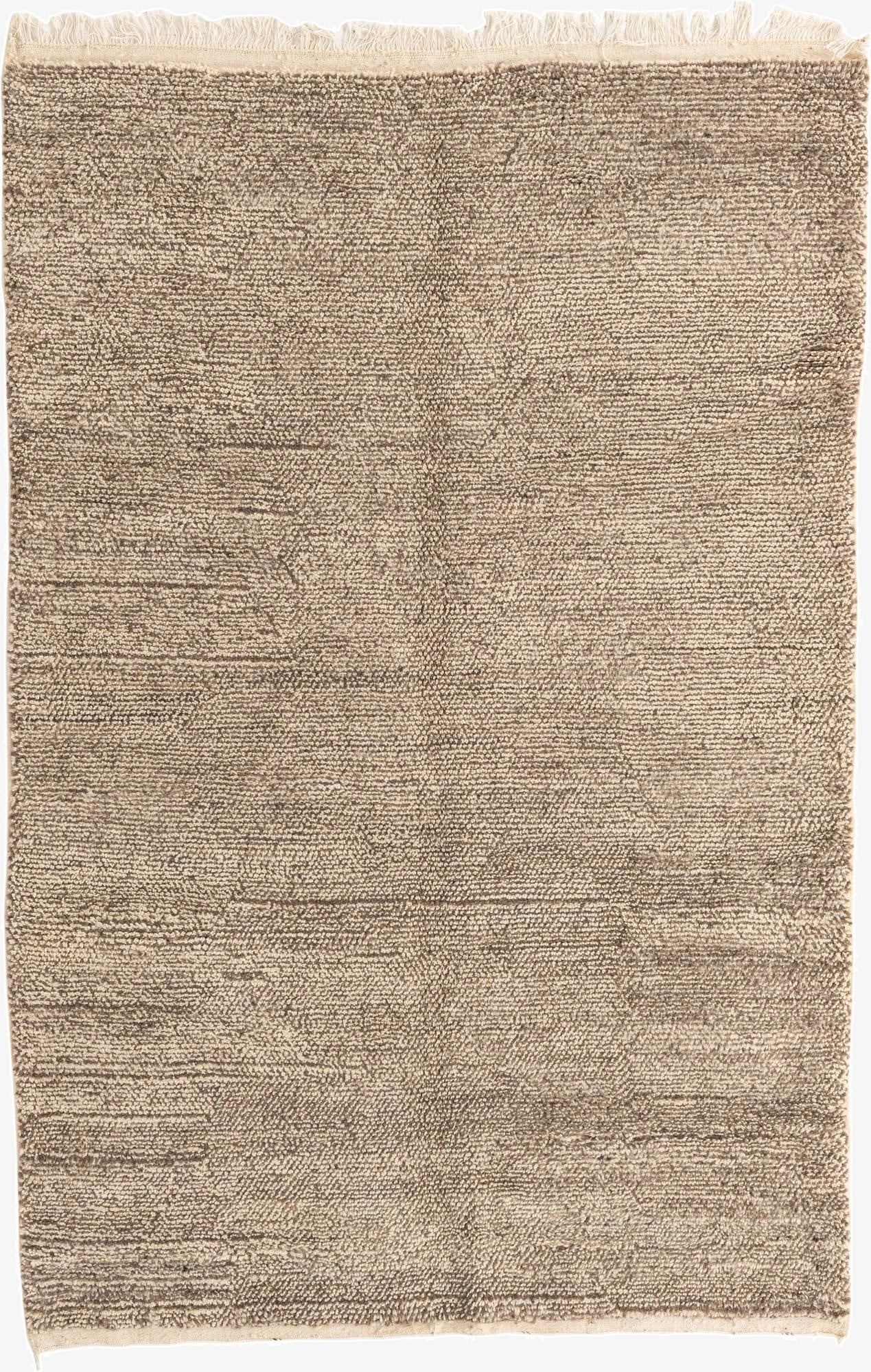  5' 2 x 7' 8  Hand Knotted Moroccan Wool Rug