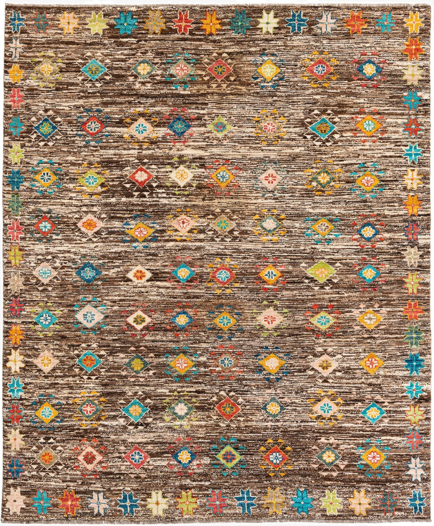  8' 1 x 9' 10  Hand Knotted Moroccan Wool Rug