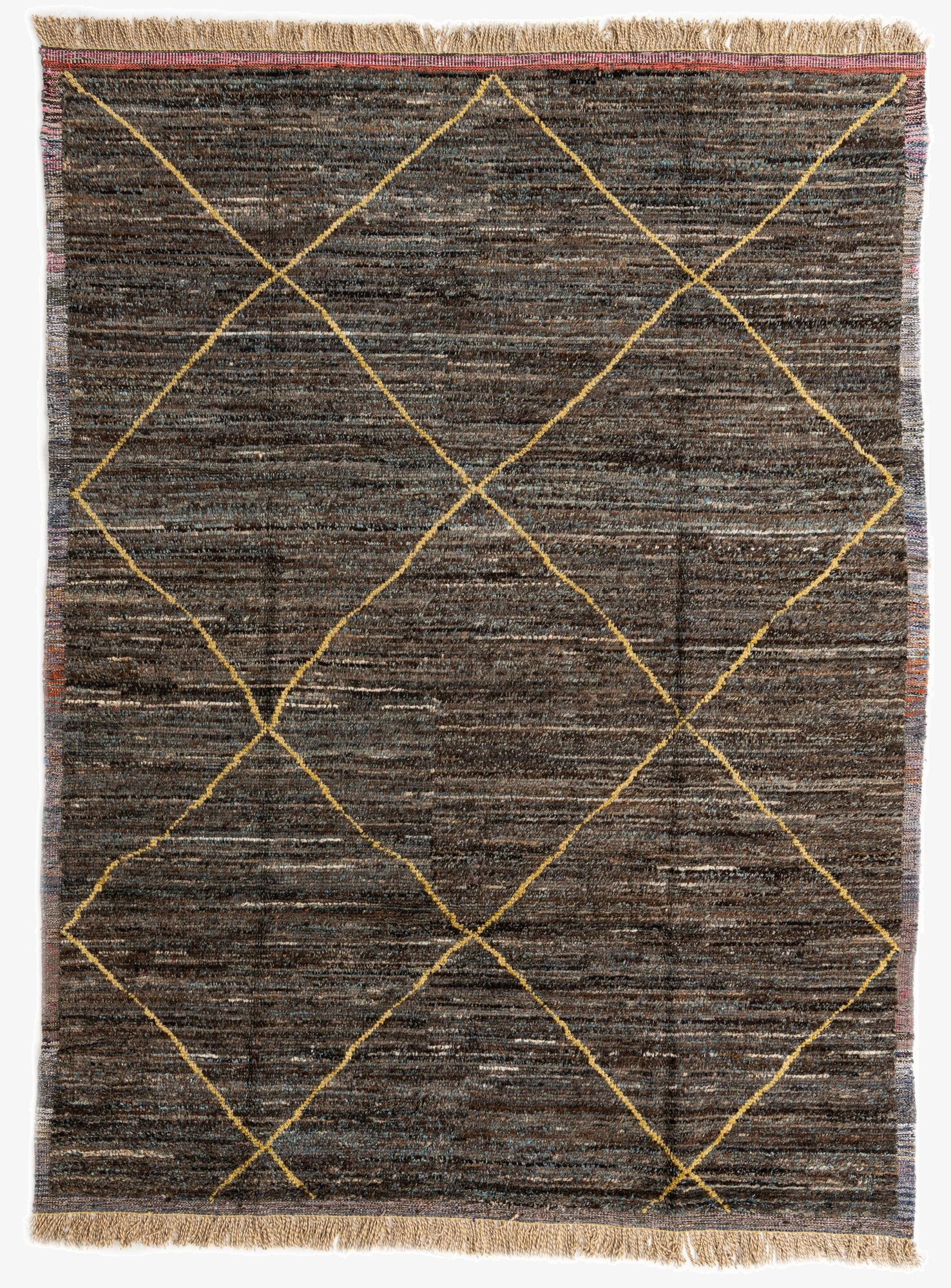  8' x 10' 7  Hand Knotted Moroccan Wool Rug