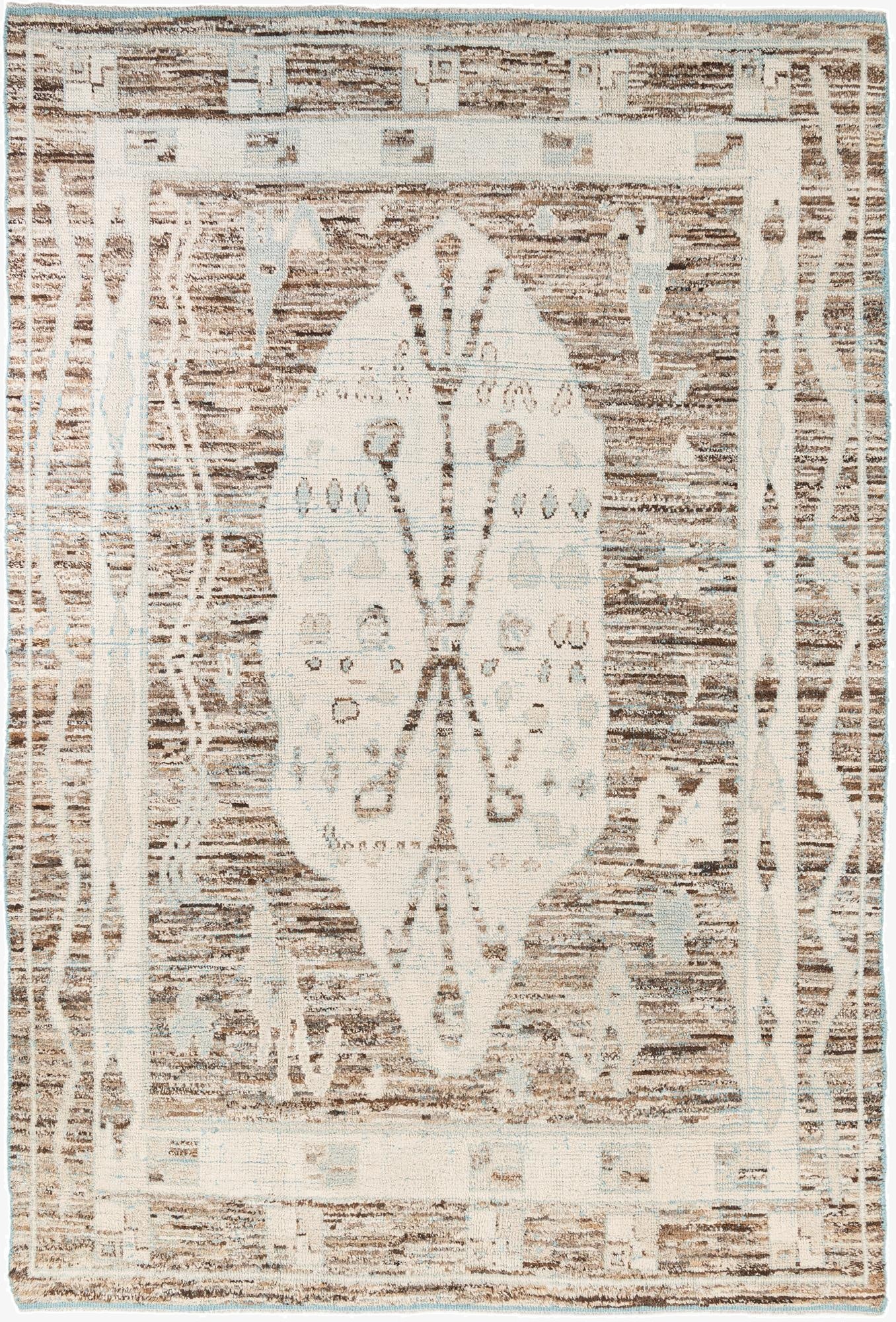  8' 6 x 12' 6  Hand Knotted Moroccan Wool Rug