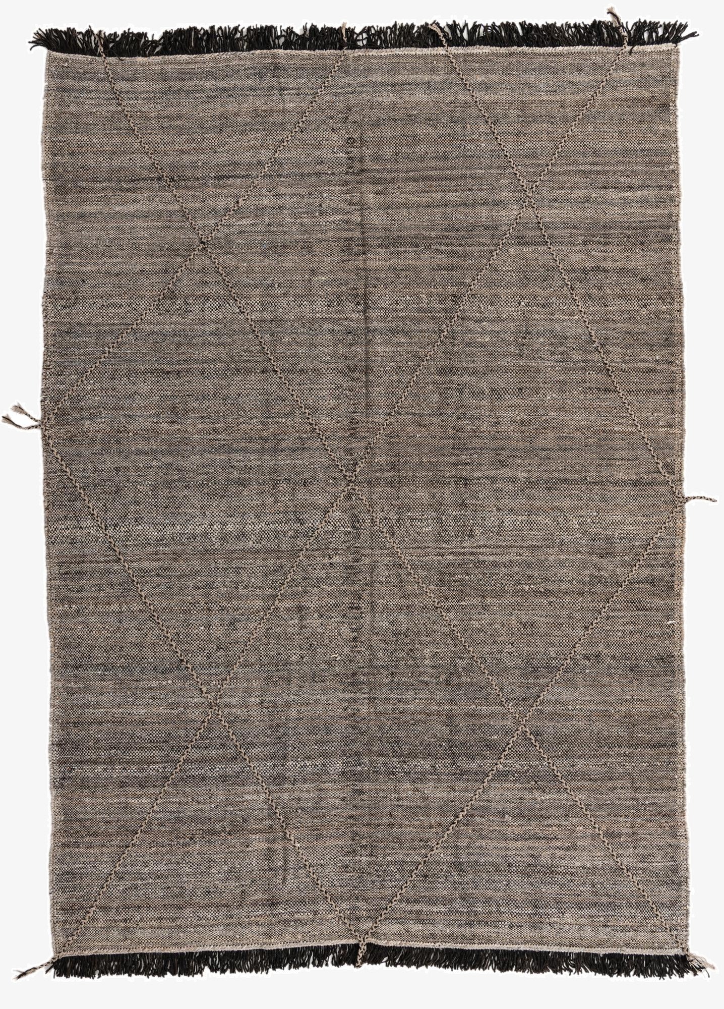  7' x 9' 7  Hand Knotted Moroccan Wool Rug