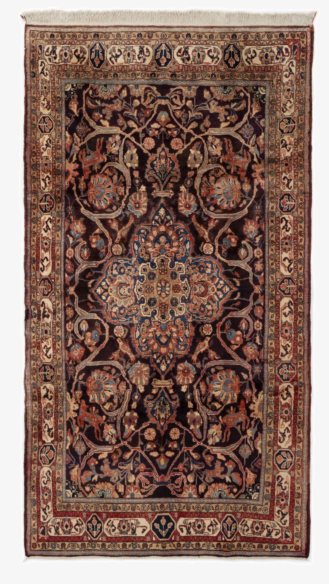  5' 10 x 10' 2  Hand Knotted Nahavand Persian Wool Rug