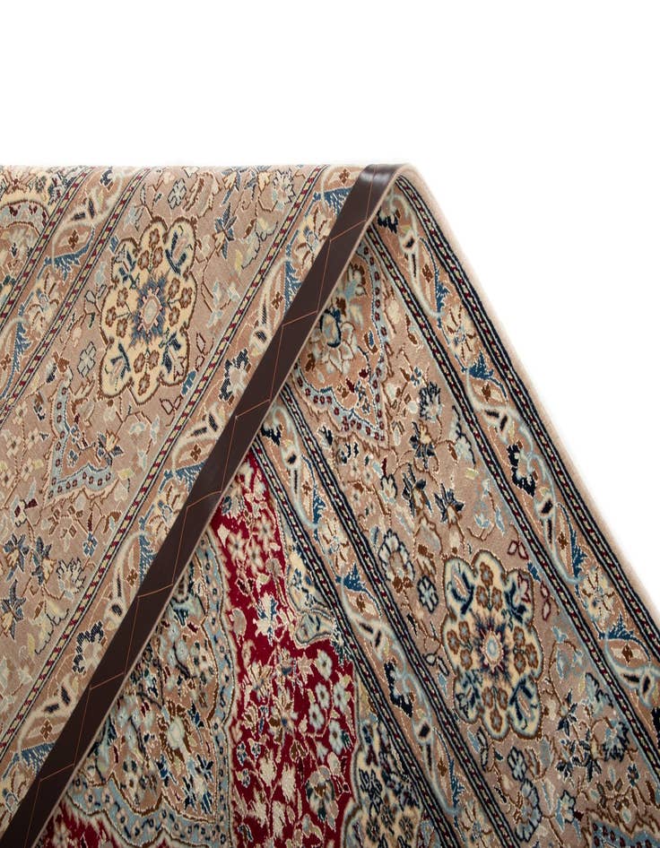 Detail image of  5' 3 x 8' 1  Hand Knotted Nain Persian Rug