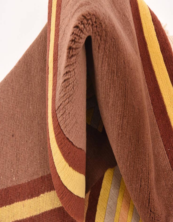 Detail image of  4' 7 x 6' 10  Hand Knotted Nepal Wool Rug