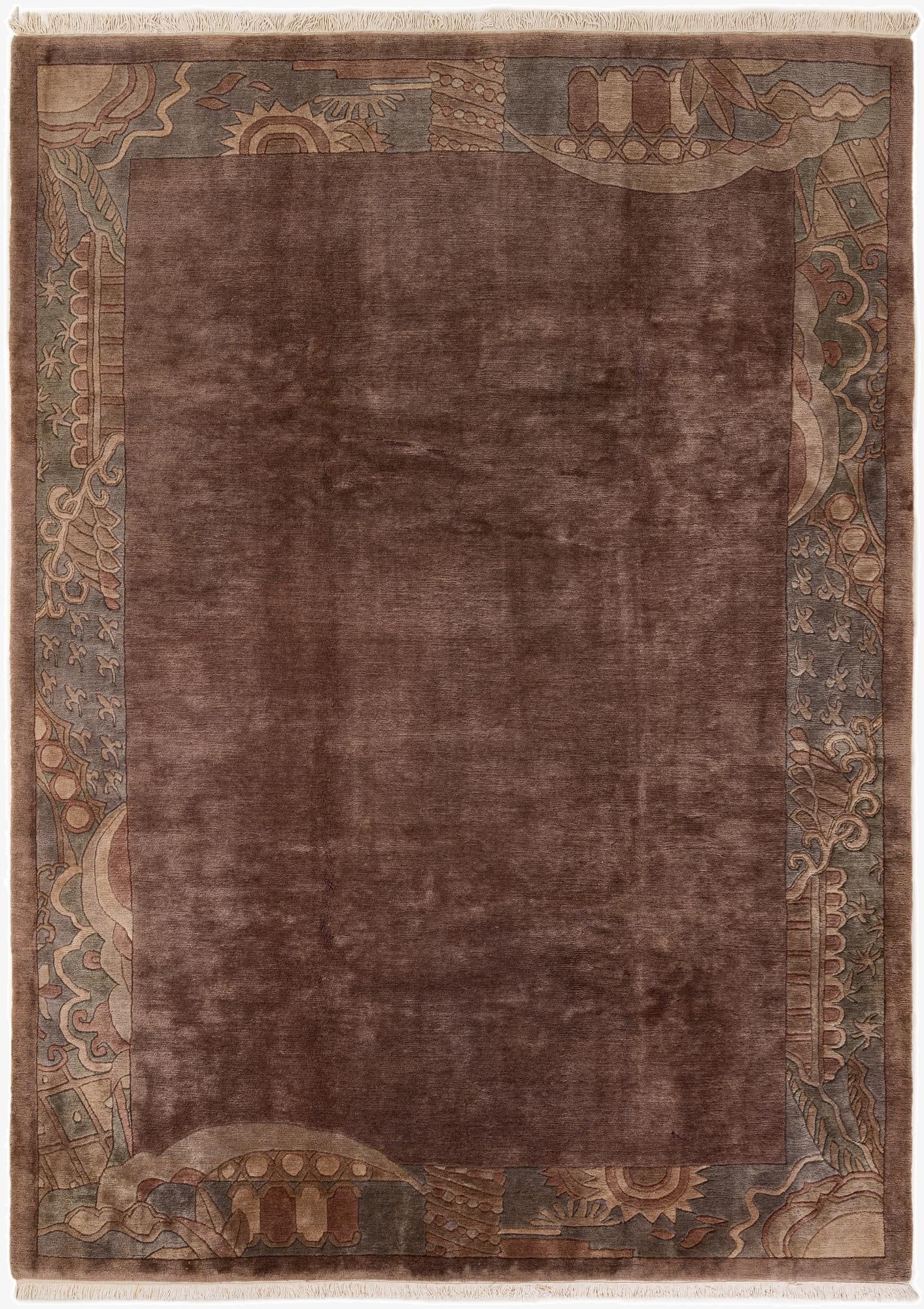  8' 2 x 11' 3  Hand Knotted Nepal Wool Rug