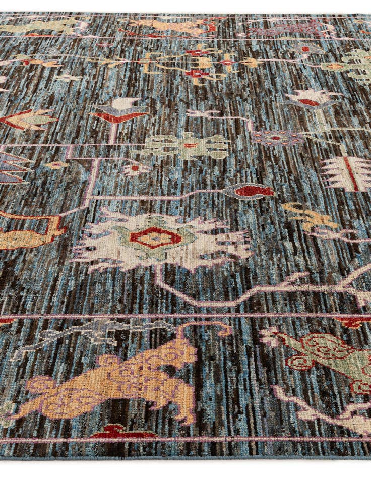 Detail image of  10' 1 x 13' 9  Hand Knotted Oushak Wool Rug