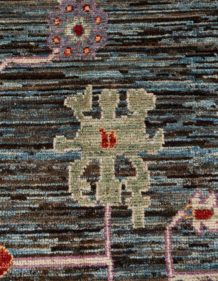 Detail image of  10' 1 x 13' 9  Hand Knotted Oushak Wool Rug