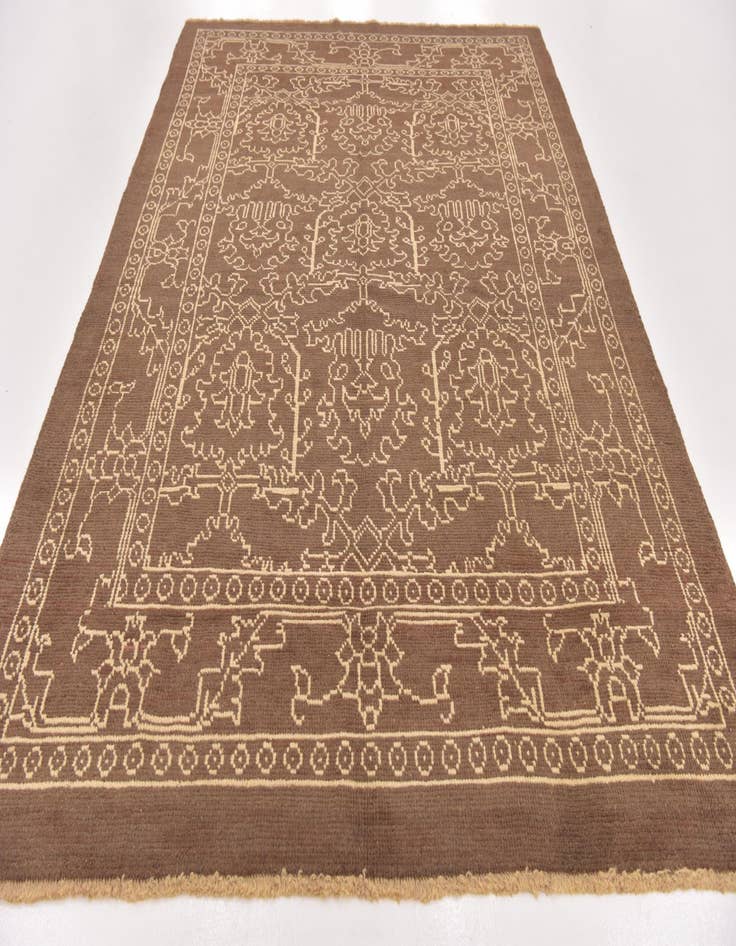 Detail image of  7' x 9' 10  Hand Knotted Oushak Wool Rug