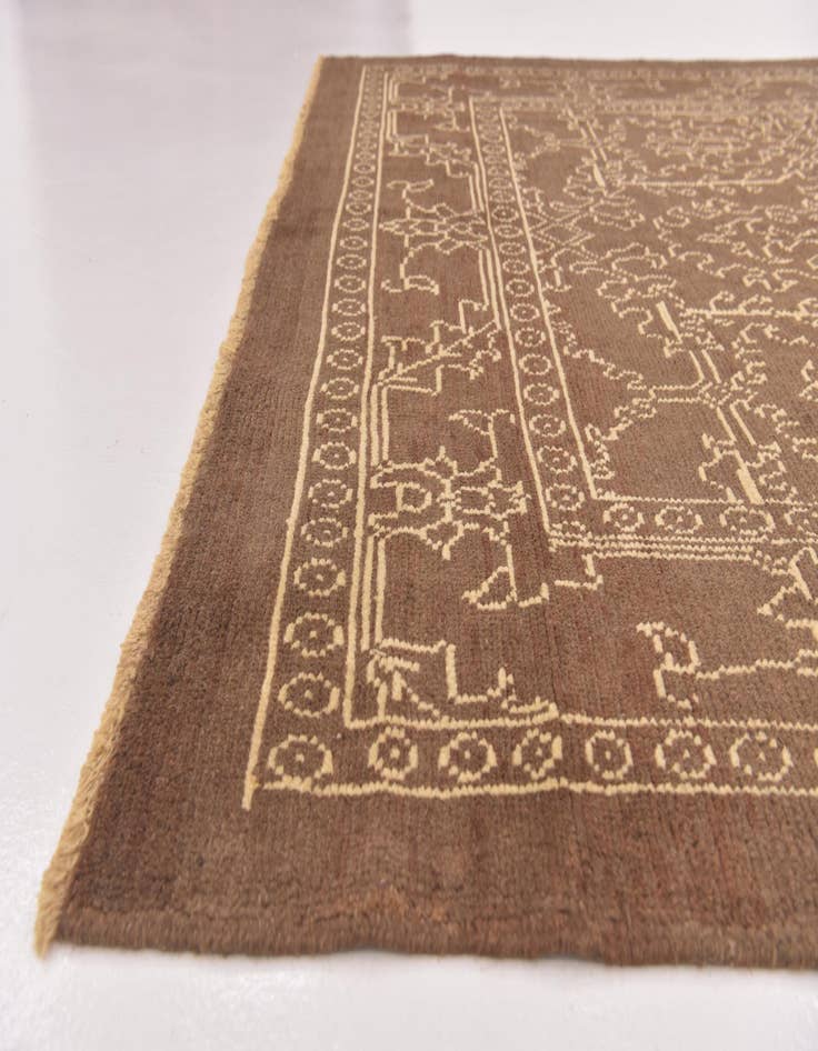 Detail image of  7' x 9' 10  Hand Knotted Oushak Wool Rug