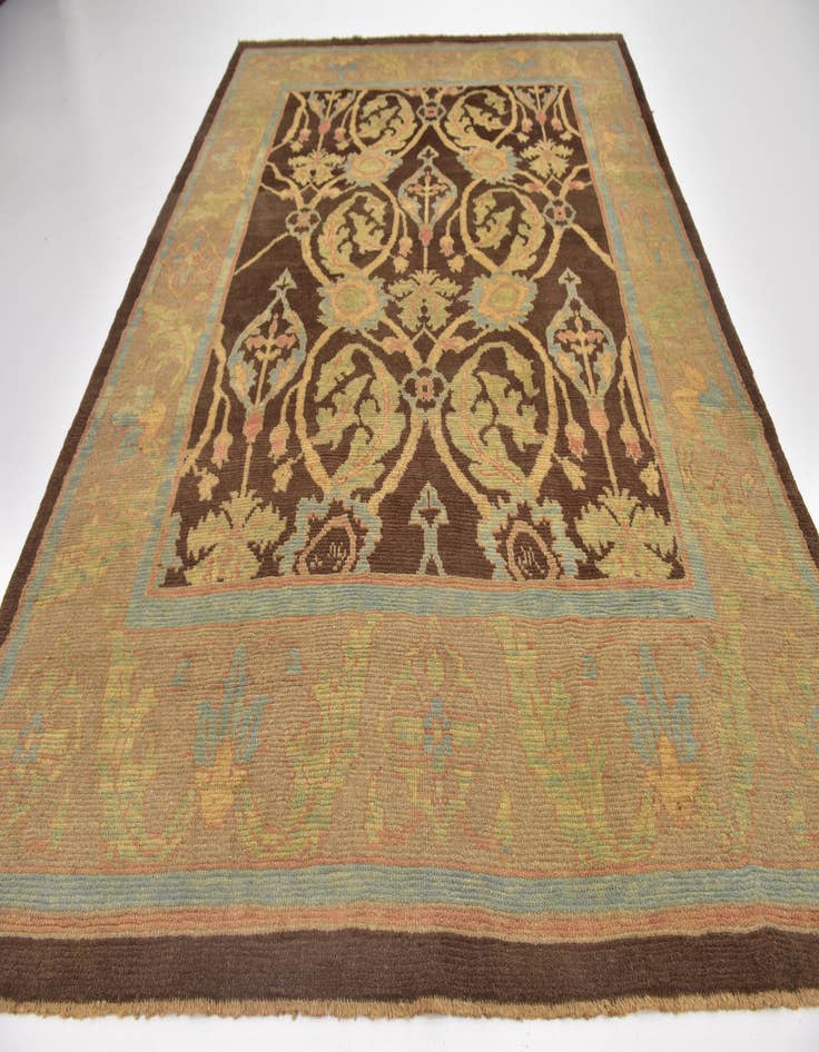 Detail image of  9' x 11' 10  Hand Knotted Oushak Wool Rug