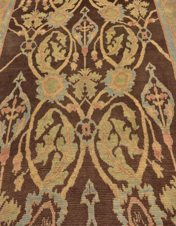 Detail image of  9' x 11' 10  Hand Knotted Oushak Wool Rug