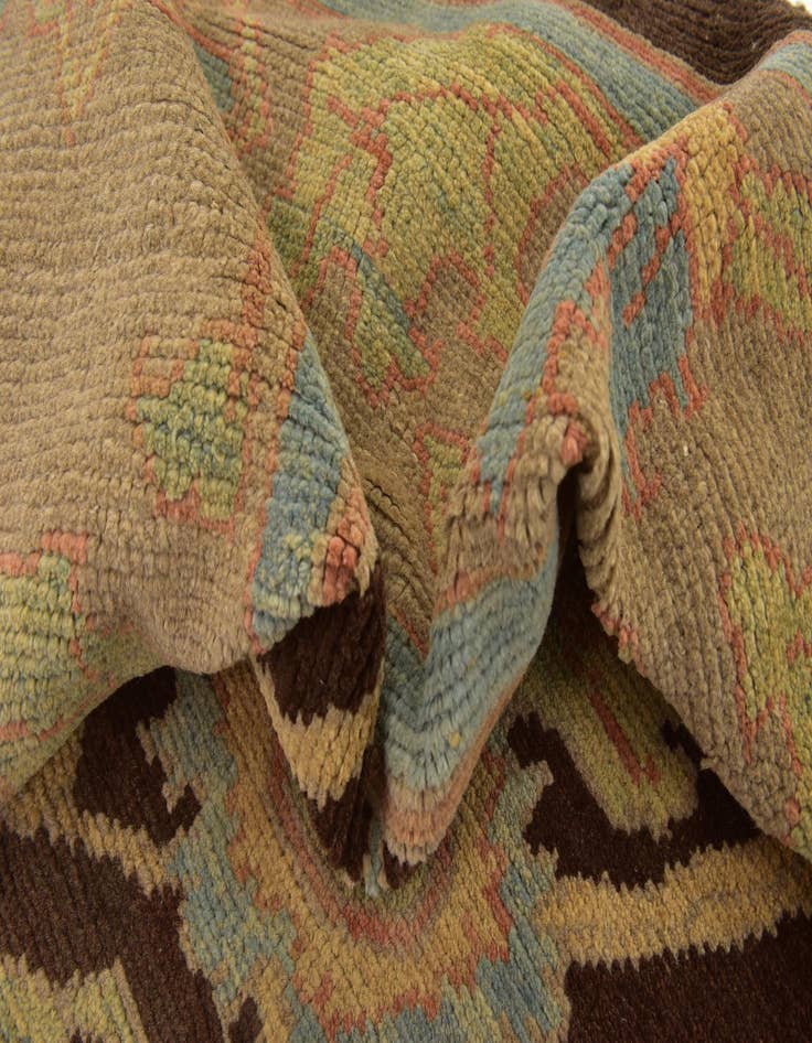 Detail image of  9' x 11' 10  Hand Knotted Oushak Wool Rug