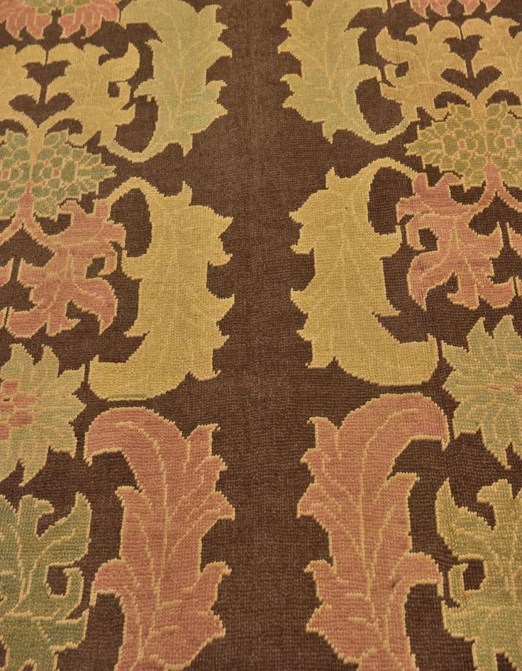 Detail image of  9' x 12' 8  Hand Knotted Oushak Wool Rug