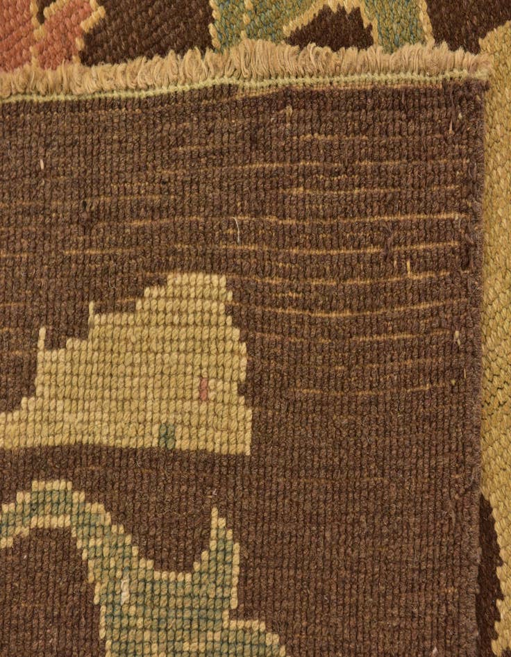 Detail image of  9' x 12' 8  Hand Knotted Oushak Wool Rug