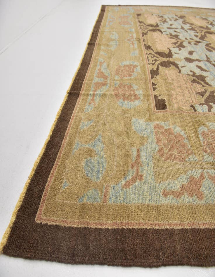 Detail image of  11' 10 x 14' 5  Hand Knotted Oushak Wool Rug