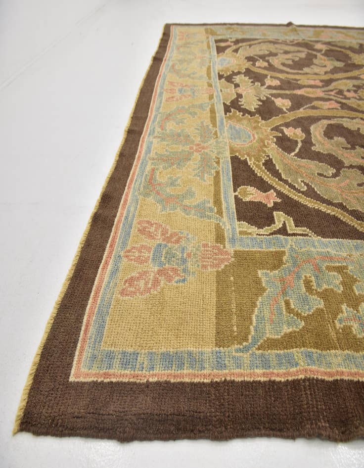 Detail image of  9' 7 x 15' 2  Hand Knotted Oushak Wool Rug