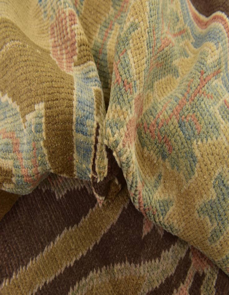 Detail image of  9' 7 x 15' 2  Hand Knotted Oushak Wool Rug