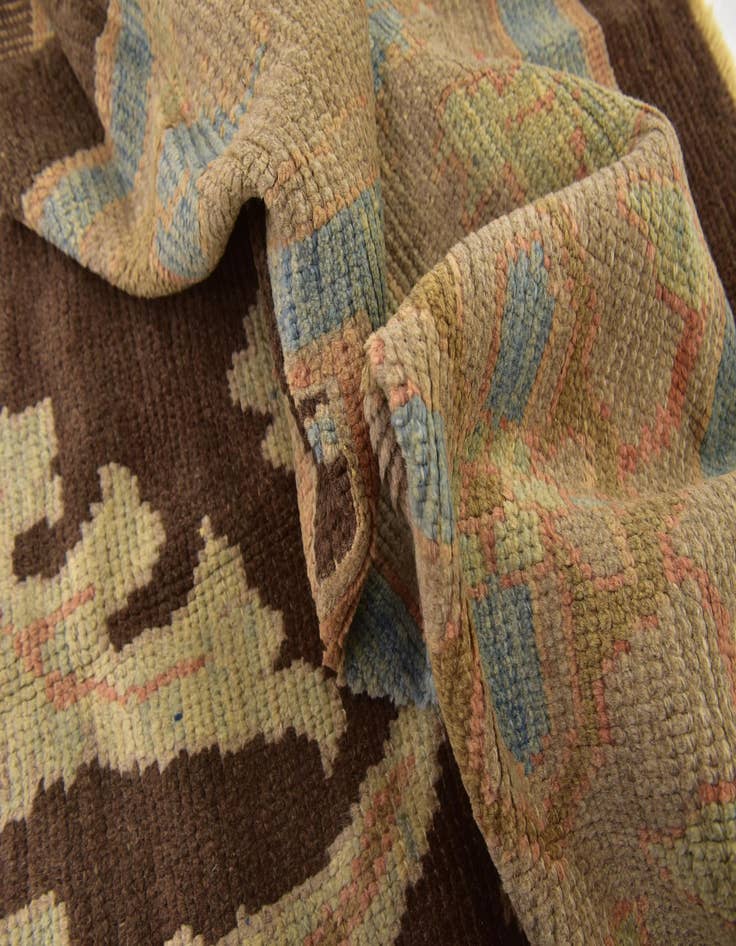 Detail image of  10' 5 x 15'  Hand Knotted Oushak Wool Rug