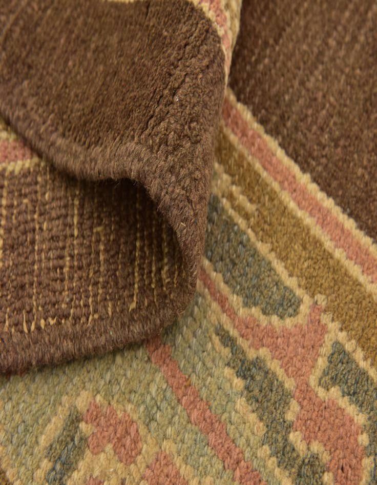 Detail image of  6' 5 x 8' 8  Hand Knotted Oushak Wool Rug