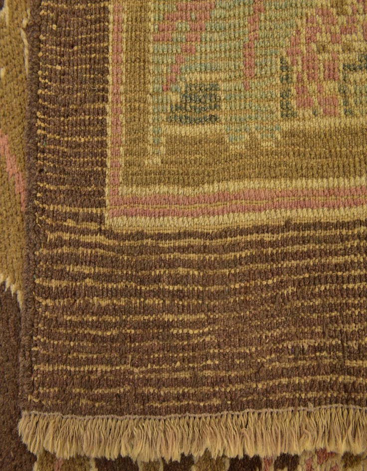 Detail image of  6' 5 x 8' 8  Hand Knotted Oushak Wool Rug