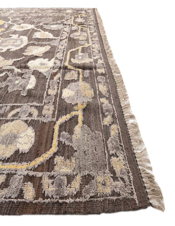 Detail image of  10' 4 x 13' 6  Hand Knotted Oushak Wool Rug